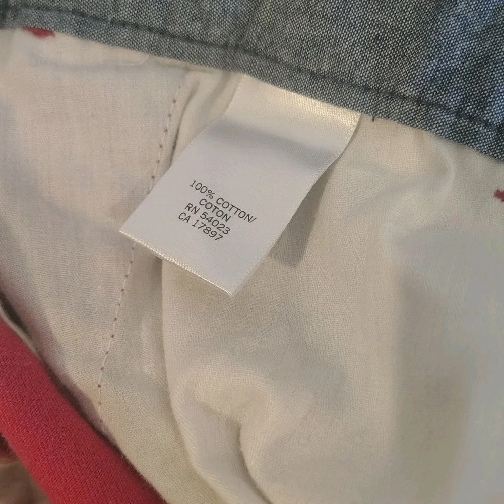 Banana Republic Pants Mens 38x32 Aiden Chino‎ Fit Salmon Pink Cotton A4